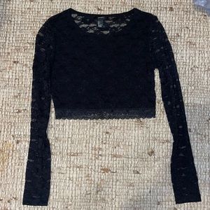 Forever 21 Lace Crop Top Juniors